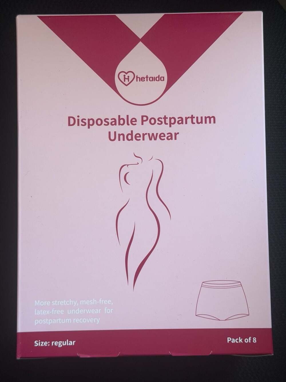 Hetaida Disposable Postpartum Underwear Size Regular Pack of 8